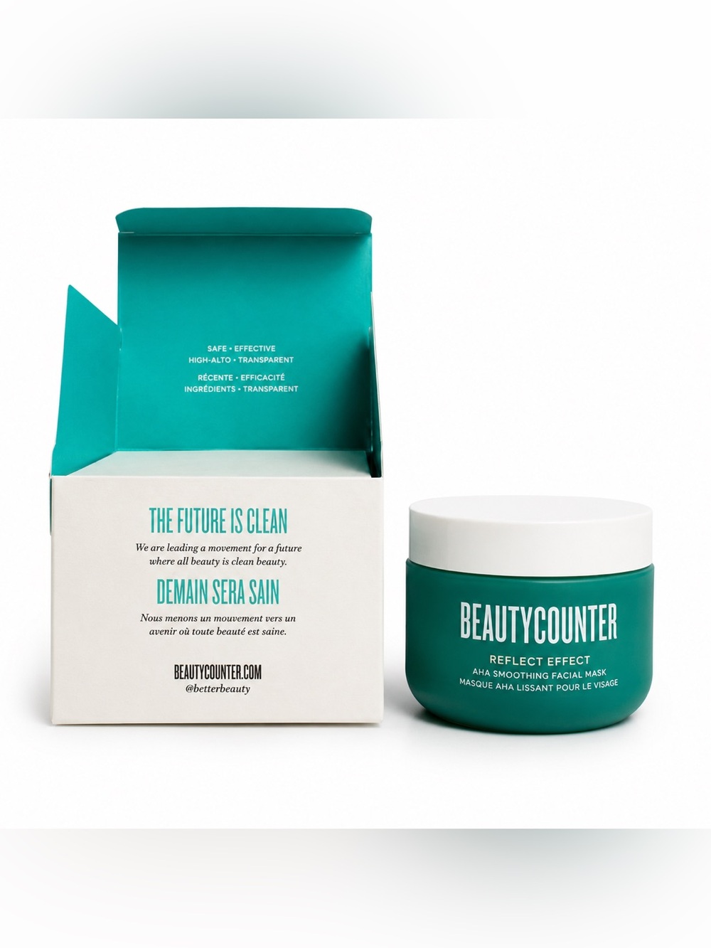 NIB Beautycounter Reflect Effect AHA Smoothing Facial Mask 75ml Discontinued